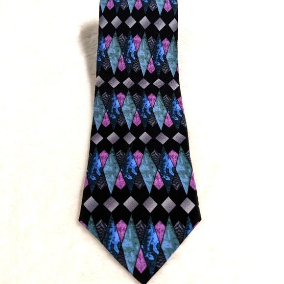 Men's Vintage 100% Silk Tie - Cocktail Collection (Vodka Under a Microscope) - Picture 7 of 12